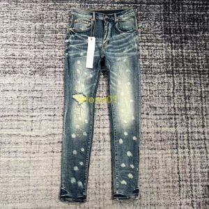 Ojxy Jeans pour hommes pourpre pourpre concepteur de pantalon en jean déchiré man