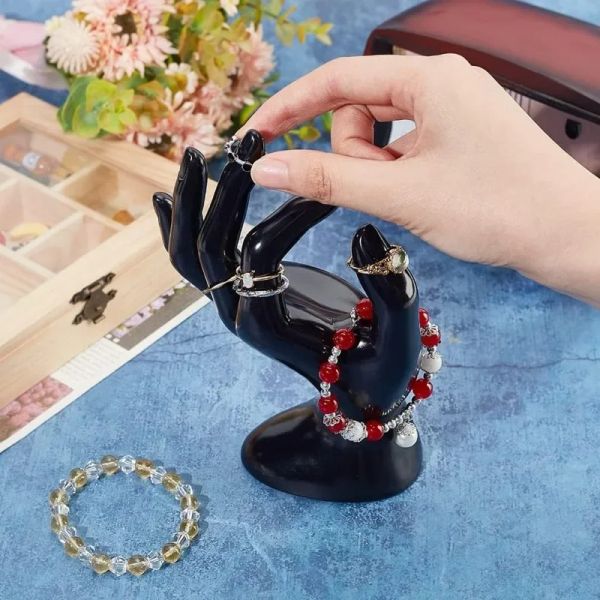 Ok Gesture Ring Hand Handder Bracelet Ring Watch Watch Stand Bijoux Affichage de bijoux Stand Mannequin Hand pour les accessoires photo