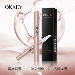 Okady Honey Kiss Color Fixing Lipstick Regenjas Gel Waterproof Non Stick Cup Natuurlijke cosmetica 240111
