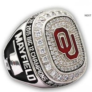 Oklahoma Sooners Big 12 Campeonato Ring Souvenir Men Fan Brithday Gift8720822