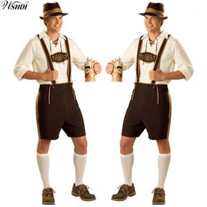 Oktoberfest-kostuum Lederhosen Beierse Oktoberfest Duits Festival Bier Halloween voor mannen Bierkostuums Grote maten M L XL 2XL12845