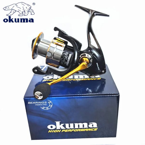 OKUMA BAOXIONG All Metal Fishing Boat 10kg Force Force Force sans espace Spinning Wheel Sea Remote Remote Wheel 1000-7000 240321