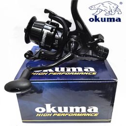 Okuma Fishing Reel Dual descarga de descarga 18 kgmax dragón con ruedas de pesca de freno delantera y trasera para todas las áreas de agua 4000-6000 240511