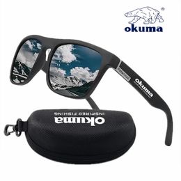 Okuma gepolariseerde zonnebrillen UV400 voor mannen en vrouwen buitenjacht vissen rijden fietsen zonnebril optionele doos 240426
