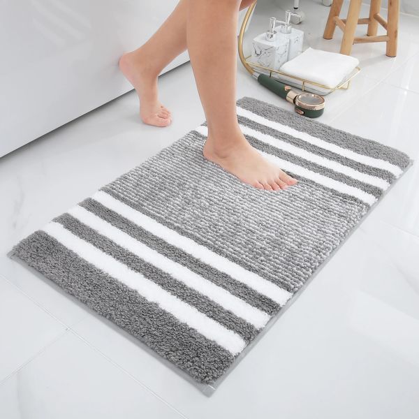 Mat de baño absorbente olanamente seca rápida en el baño de baño Show de la alfombra suave de la alfombra de la almohadilla del pie del piso del pie del suelo decoración del felpudo 2312222