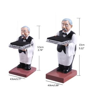 Old Butler Man Watch Stand Ring Porte-lunettes Table de rangement 1XCA 211105