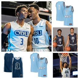 Maillot de basket-ball Old Dominion Monarchs 13 Devin Ceaser 3 Imo Essien 2 Chaunce Jenkins 35 Jaylen Jenkins 30 Cooper Jones 1 Jason Wade 10 Tyrone Williams personnalisé