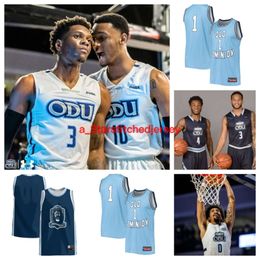 Old Dominion Monarchs 13 Devin Ceaser 3 Imo Essien 2 Chaunce Jenkins Basketball Jersey 35 Jaylen Jenkins 30 Cooper Jones 1 Jason Wade 10 Tyrone Williams Custom