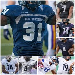 Old Dominion Odu Monarchs Football Jersey NCAA College Stone Smartt Hayden Wolff Messie Deweaver Strong Lala Davis Moore Fulgham Ximines