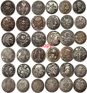 Oude hobo nikkel souvenir munten antieke geschenken skelet fantasy vintage middeleeuwse reiscollecties metaalcoin8973716
