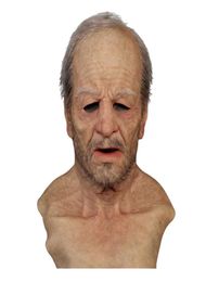 Old Man Fake Mask Fake Lifelike Halloween Funny Mask Súper Soft Old Man Adulto Adulto Doll Toy Regalo #10 X08033174403