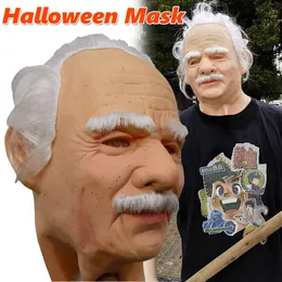 Masque de vieil homme en Latex, masques complets réalistes pour fête de Cosplay d'halloween, couvre-chef US