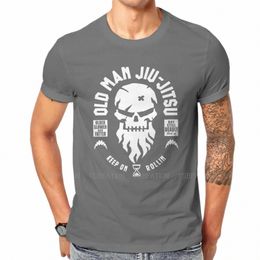 Oude Man Mannen T-shirt Jiu Jitsu Crewneck Tops 100% Cott T-shirt Humor Hoge Kwaliteit Cadeau Idee a0Bc #