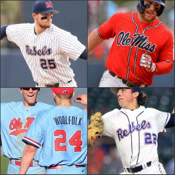 Ole Miss Rebels Béisbol 2 Ryan Olenek 3 Anthony Servideo 6 Thomas Dillard 9 Michael Spears 10 Tyler Keenan 14 Cole Zabowski 15 Grae Kessinger hombres