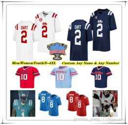 Ole Miss Rebels College Football Jersey Jaxson Dart Spencer Sanders Eli Manning Quinshon Judkins Tre Harris Watkins Dayton Wade Ashanti Cist