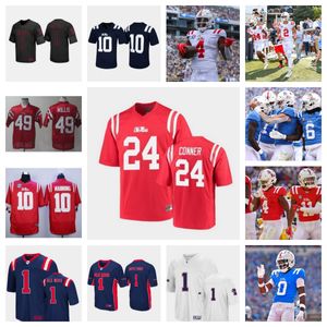 Ole Miss Rebels voetbalshirt 25 Trey Washington 54 Caleb Warren 17 Davin Wydner 57 Micah Pettus 9 Deshawn Gaddie Jr. 6 Zamari Walton 28 Jadon Canady 76