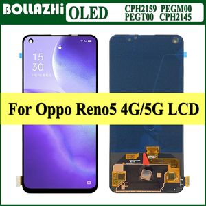 OLED LCD voor Oppo Reno5 4G LCD Display CPH2159 Touchscreen Digitizer paneel voor Oppo Reno 5 5G LCD CPH2145 Display vervanging