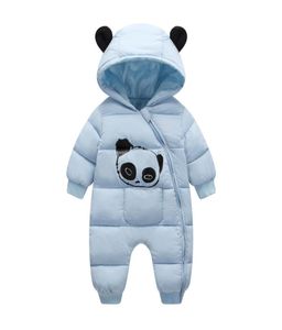 OLEKID, invierno 2020, traje de nieve para bebé, panda de dibujos animados, mono grueso y cálido para recién nacido, traje de nieve para niño pequeño, monos para bebé L5594625