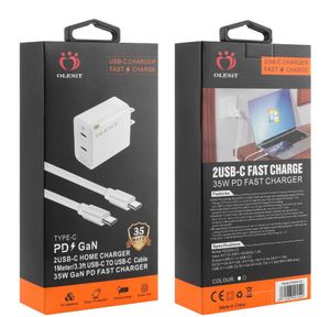 OLESiT PD GaN 2 USB-C THUISLADER 35W 30W GaN PD SNELLADER STEKKER DATAKABEL C NAAR C