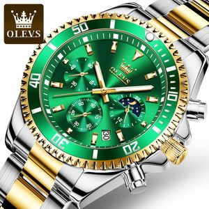 OLEVS 2870 OEM luxe herenmode klassiekers horloges sport chronograaf waterdicht analoge datum quartz heren designer polshorloge