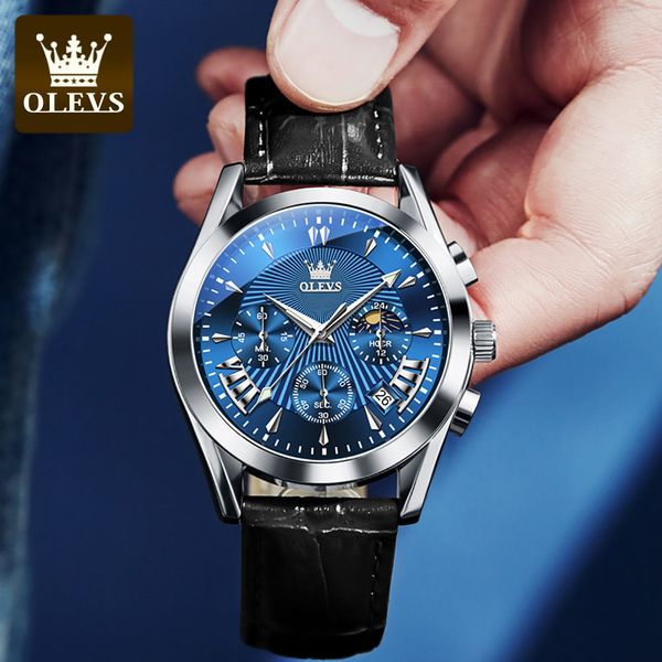 OLEVS 2876 OEM Personalizar marca privada relojes de diseño de lujo Hombres de cuarzo Relojes de venta caliente Relojes de pulsera para hombres Reloj de cuarzo para hombres