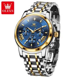 OLEVS 2892 Marque Privée Chronographe Homme designer Montres Montre À Main Hommes Poignet Logo Personnalisé De Luxe Hommes Montres À Quartz