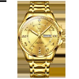 Olevs 2910 OEM horloge op maat gouden horloge voor heren Luxe sport heren digitale waterdichte klassiekers quartz herenhorloges