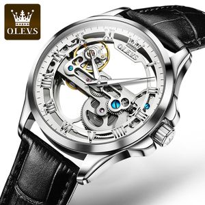 OLEVS 6661 aangepast logo mode klassiekers waterdichte luxe designer horloges heren polsbandjes luxe tourbillon automatische mechanische polshorloges