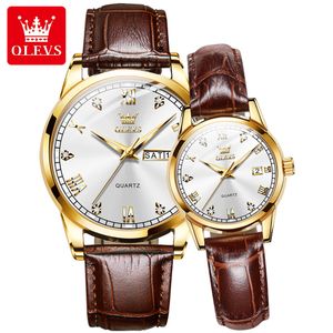 Olevs 6986 China Factory Custom Logo Quartz Quartz Designer Luxury Watches Couple Fashion Quartz Wrist montre bon marché