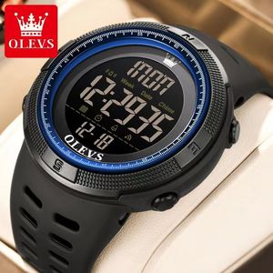 Reloj eléctrico deportivo inteligente multifuncional Olevs para hombre, reloj resistente al agua para hombre de 50mm