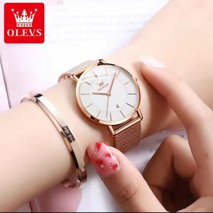 Olevs Montre à quartz pour femme Bracelet tendance et exquis Montre pour femme 33 mm