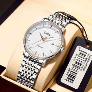 Olika Swiss Brand Minimalist Business Volautomatisch voor stalen strip Waterdicht hol mechanisch herenhorloge
