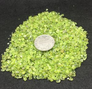 Olivine naturel vert péridot gravier cristal bijoux Quartz dégringolé pierre minéraux puces pour anniversaire de mariage cadeau décoration5596717