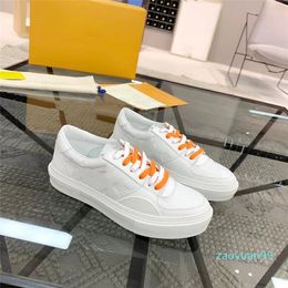 Ollie hommes baskets Richelieu cuir chaussures décontractées de créateur femmes à lacets Sneaker flamme sur la langue formateur chaussure de marche