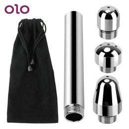 OLO – lavage de Douche anale, nettoyage des fesses avec 3 pommes de Douche, lavement, Bidet, Ducha, outils sexy pour Couples, nettoyeur Vaginal