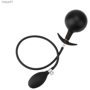 OLO Dildo Pump Butt Dilator Produits pour adultes Sex Toys pour femmes Extensible avec boule en métal Gonflable Anal Plug Prostate Massager L230518