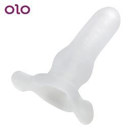 OLO Holle Anale Plug sexy Speelgoed voor Vrouwen Mannen Gay Masturbatie Zachte Kont Mannelijke Penis Dildo Insert Ontwerp Prostaat Massager