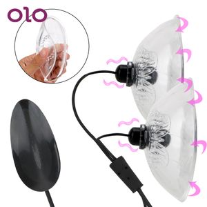 OLO Stimulation du mamelon vibrateur de léchage Massage du sein agrandissement masturbateur ventouse ventouse de poitrine