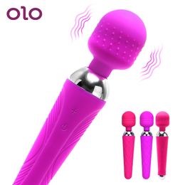 OLO puissant vibrateur sexy jouets pour femme baguette magique G Spot masseur Clitoris stimulateur femme masturbateur produits pour adultes