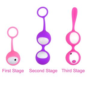 OLO Smart Kegel Ball Vibrator Vagina Tighten Ejercicio Control remoto inalámbrico Vaginal G-Spot Vibradores juguetes sexy para mujeres