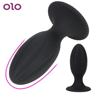 Olo zachte anale plug anus stimulator grote kralen buttplugs prostaat massager stel speelgoed sexy voor man vrouw