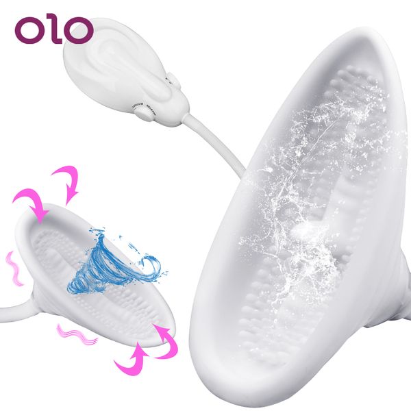 OLO succion vibrateurs langue électrique pompe à vide mamelon sucer tasse Clitoris stimulateur sexy jouets pour femme vagin