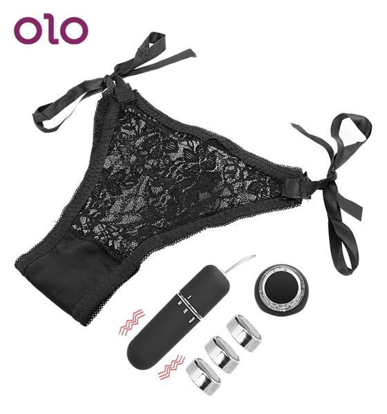 Olo Bullet Vibrator anillo de dedo de dedo inalámbrico Control remoto Vibrador Masturbación femenina Toy de sexo para adultos para mujeres T9574149