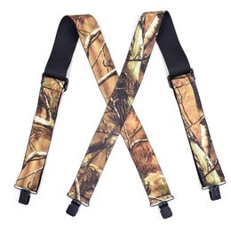 Olome Vintage 120cmx5cm Wide Camouflage Bretels Mans Bretels Mannelijke Outdoor Straps Bretelles Adult Suspensorio Pants Camo