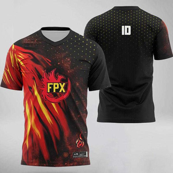 Oloq Camiseta de moda para hombre de gran tamaño 23 Nuevo F1 Fórmula Uno Equipo de carreras Tes Lol Lpl Esports Jersey Theshy Uniforme ID personalizado Nombre Fans Juego Jdg Sn Ig Rng Edg Player Jersey Fpx