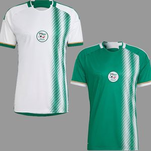 Fans player version Algerie voetbalshirts 2022 2023 wit uit groen MAHREZ FEGHOULI BENNACER ATAL 22 23 Algerije voetbaltenues shirt heren kindersets maillot de foot