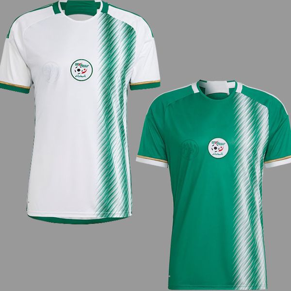 Algérie 2022 2023 2 ÉTOILES AFCON MAHREZ Maillots de football ATAL BRAHIMI FEGHOULI BOUNEDJAH BOUAZZA Algeria Maillots de football de qualité supérieure kits enfants uniformes