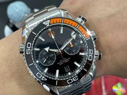OM Men's Watch Diamètre 45.5 V2 Edition 9900 Mouvement Double Timing Code de chronométrage