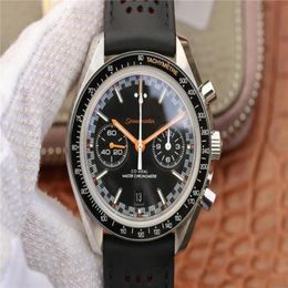 OM Top Luxury Watch Racing Chronograph 9900 Mouvement mécanique Sapphire Mirror Super Moon Series Luxury Men Chronograph8057841