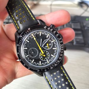 Bekijk kwarts chronograaf kwaliteit horloges heren polshorloges riem